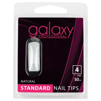 Nail Tips - Standard Natural - Size 4